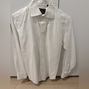 Extra slim fit White Fine Twill Men's Dress Shirt by Spier and Mackay